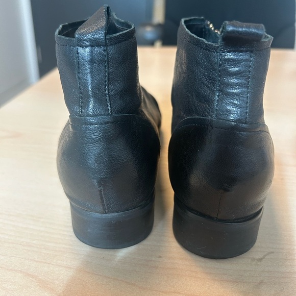 Shoe The Bear "Anna" Black Leather Ankle Boots - Picture 10 of 11